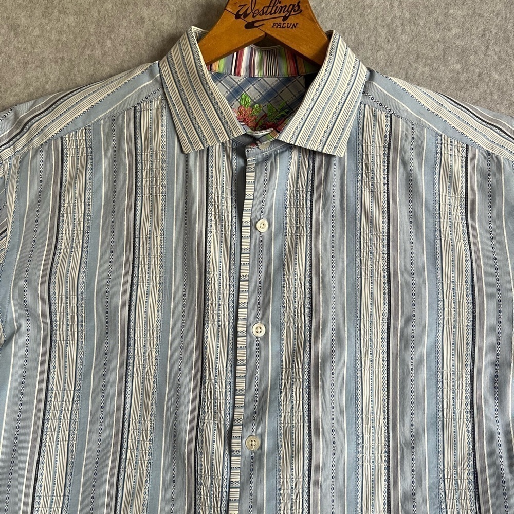Robert Graham Shirt Men’s Large Embroidered Southwest Western Flip Cuffs